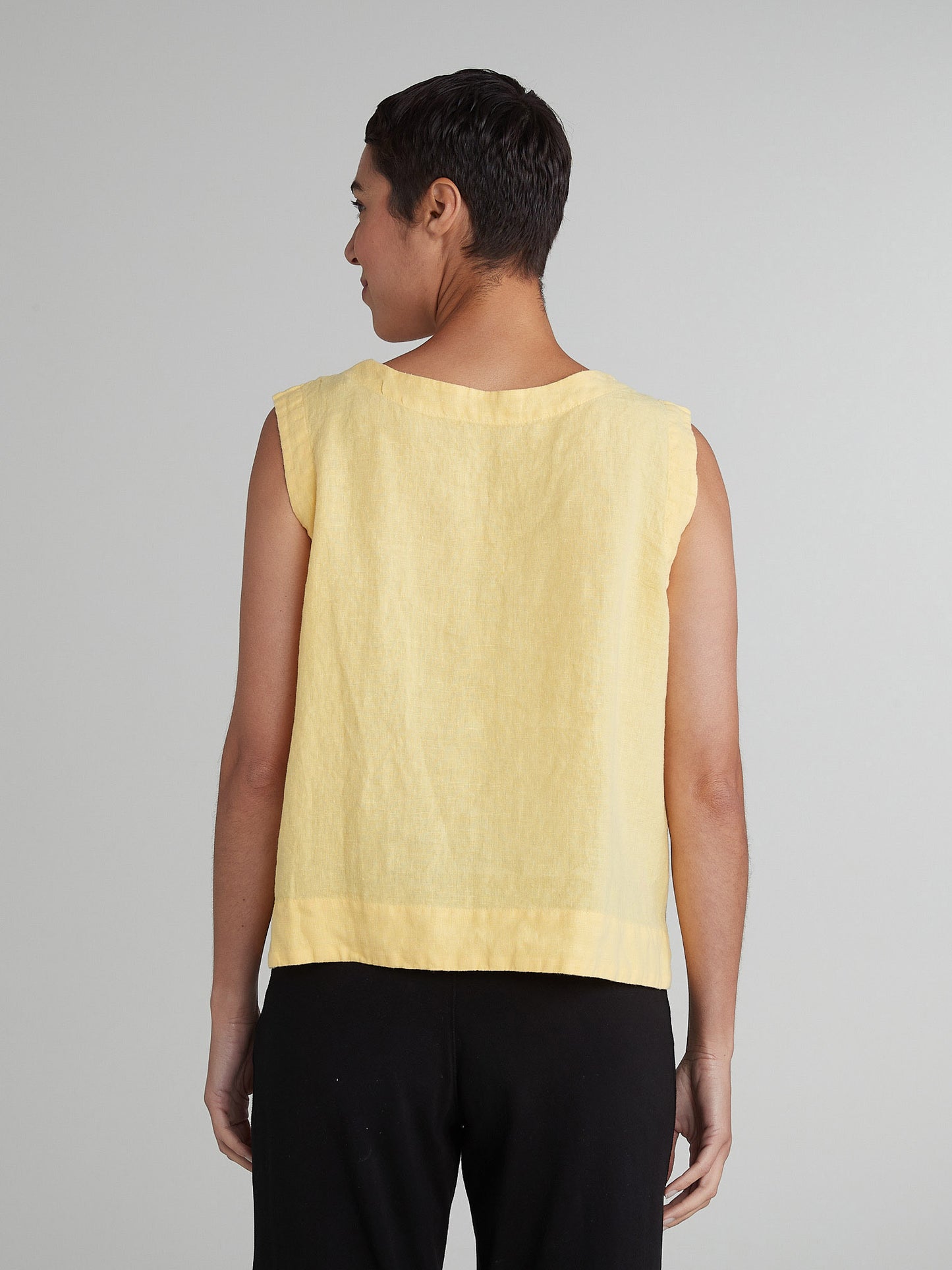 Cut Loose Solid Linen Vest Spring 2025- Special Order