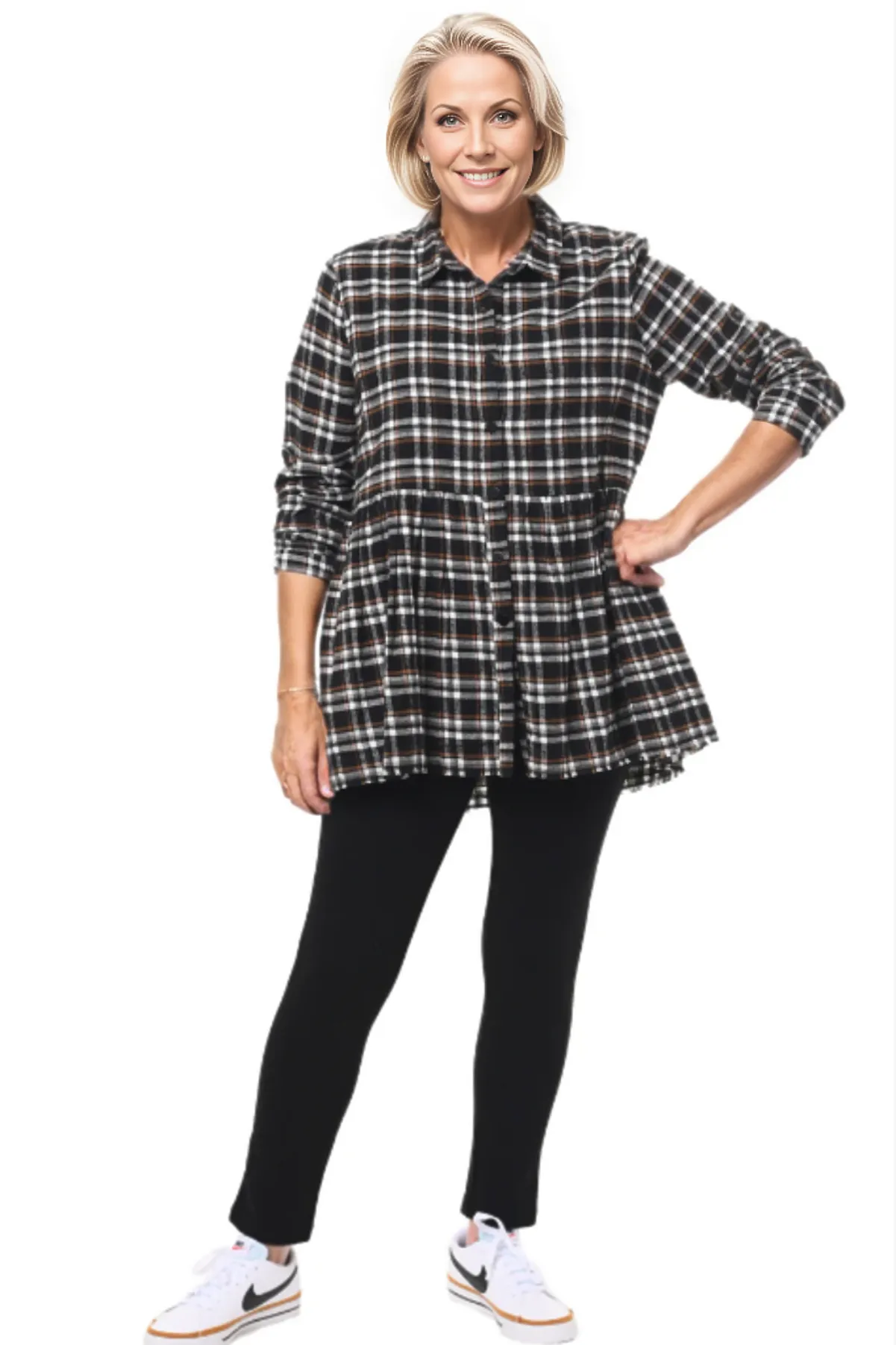 Tulip Clothing Emery Tunic In Lancaster Flannel