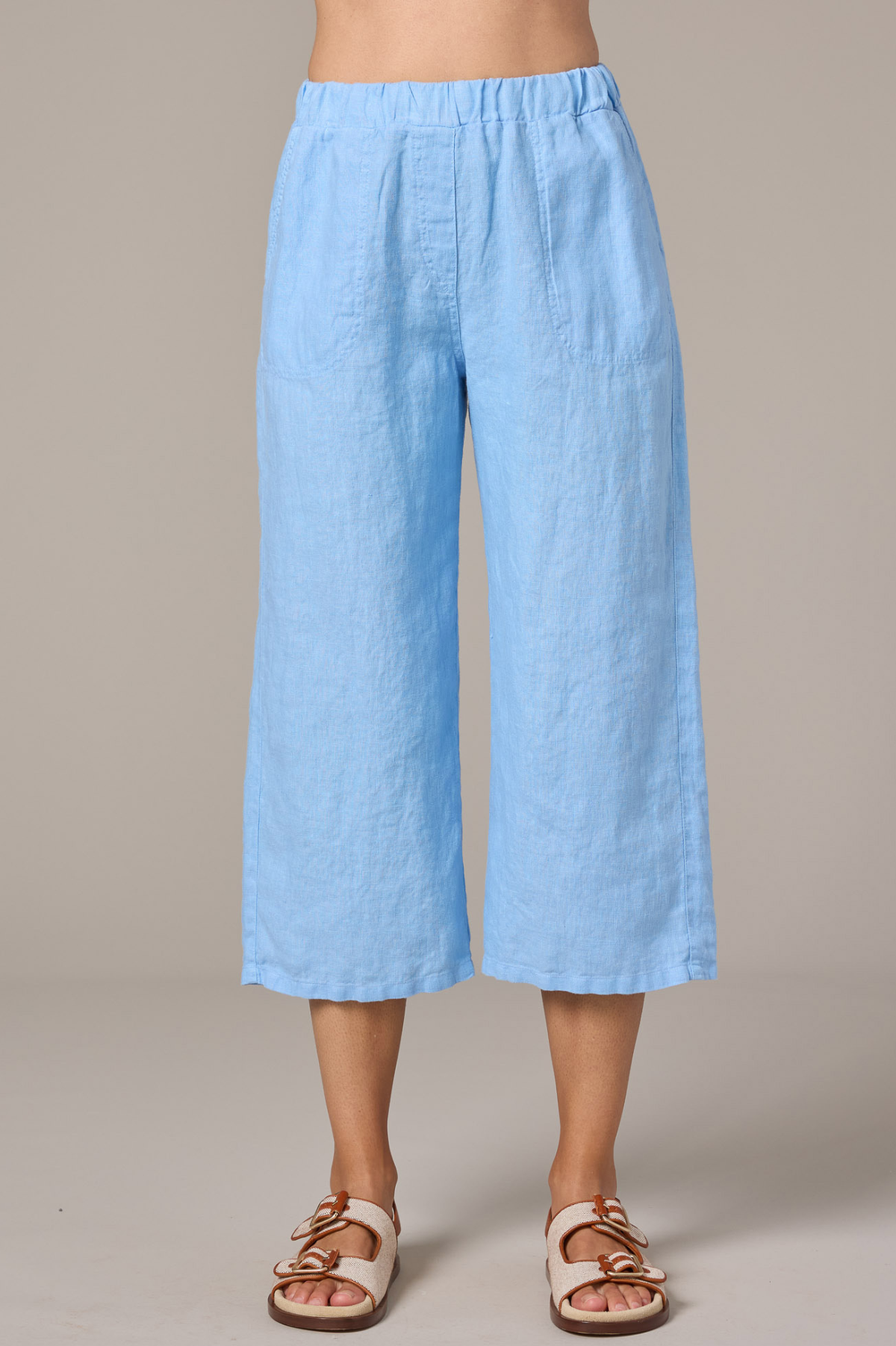 Cut Loose Solid Linen Easy Crop Pant Spring 2026- Special Order - thread to cloth