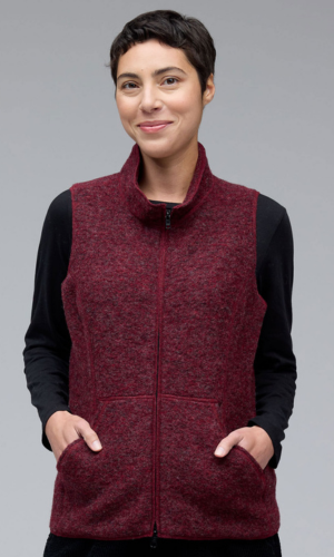 Cut Loose Clothing Boiled Wool Zip Front Vest Fall 2025-Special order