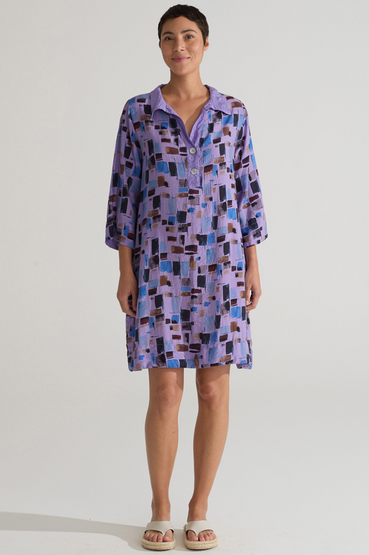 Cut Loose Sea Glass Border Dress Summer 2025- Special Order