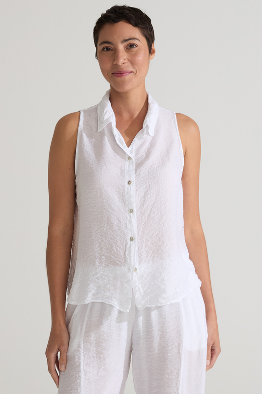 Cut Loose Rayon Parachute Sleeveless Shirt Summer 2025-Special Order