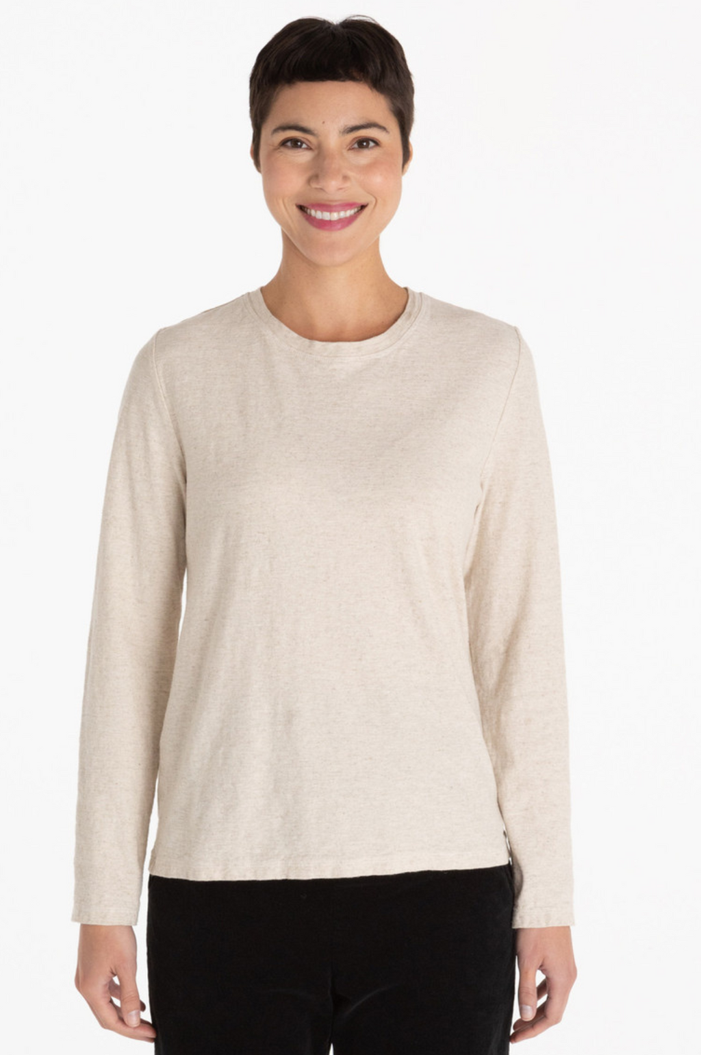 Cut Loose Fall Linen Cotton Jersey Long Sleeve Top Fall 2023- Special Order