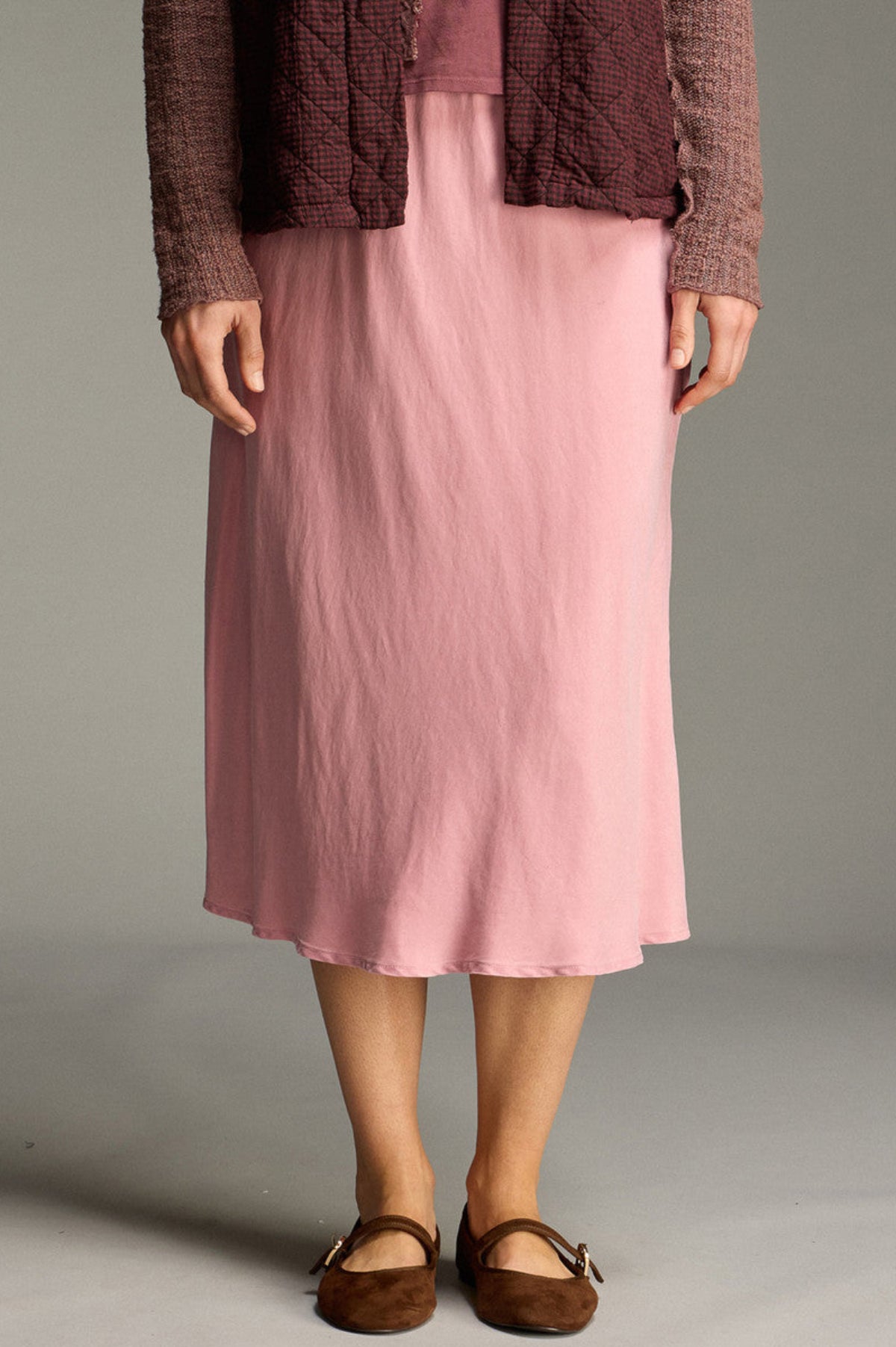Cut Loose Vintage Satin Bias Midi Skirt Fall 2026- Special Order