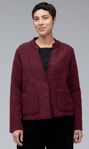 Cut Loose Clothing Boiled Wool Cropped Aline Jacket Fall 2025-Special order