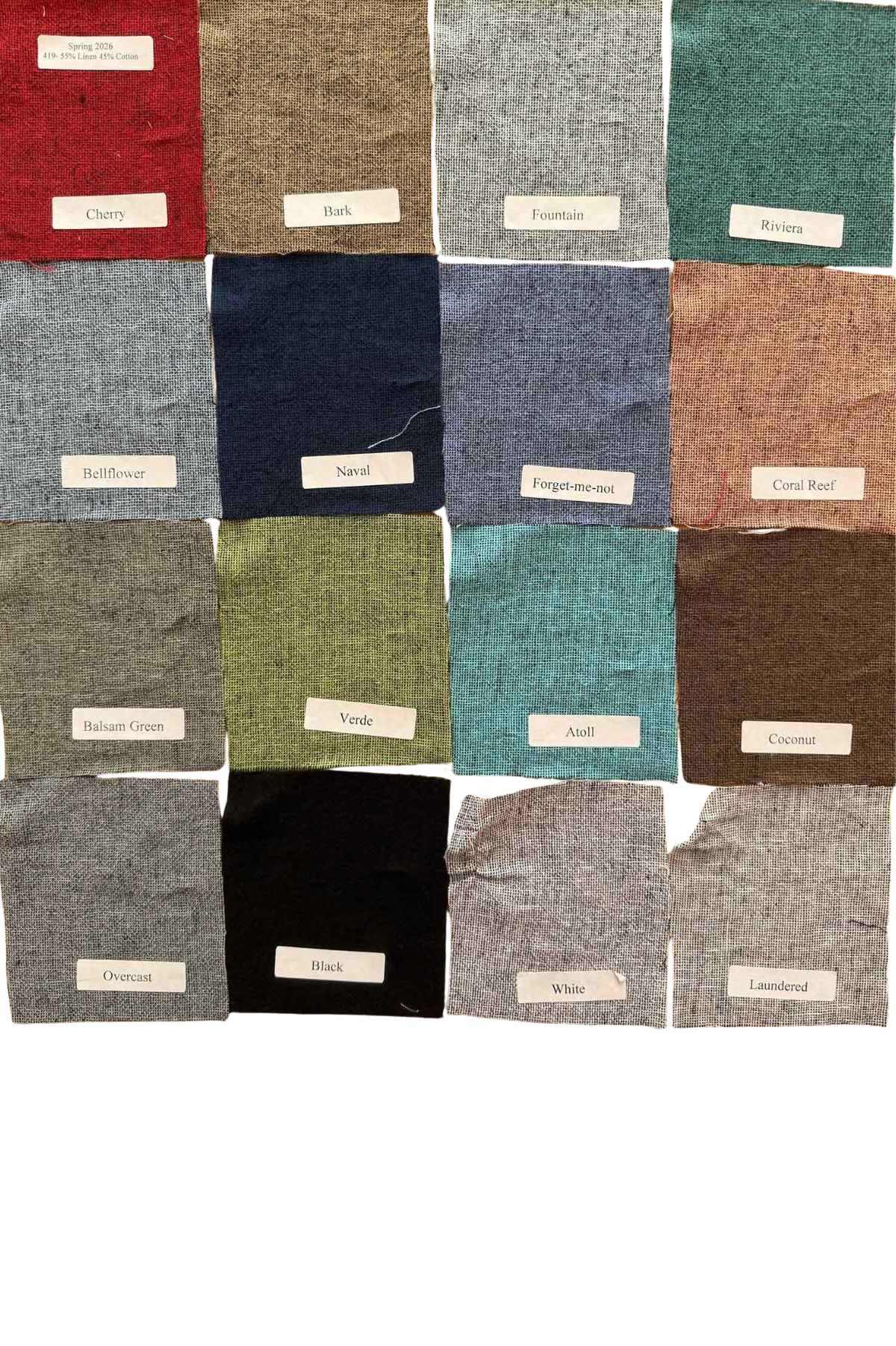 Cut Loose Crosshatch Linen Cotton Roll Sleeve Cowl Top 