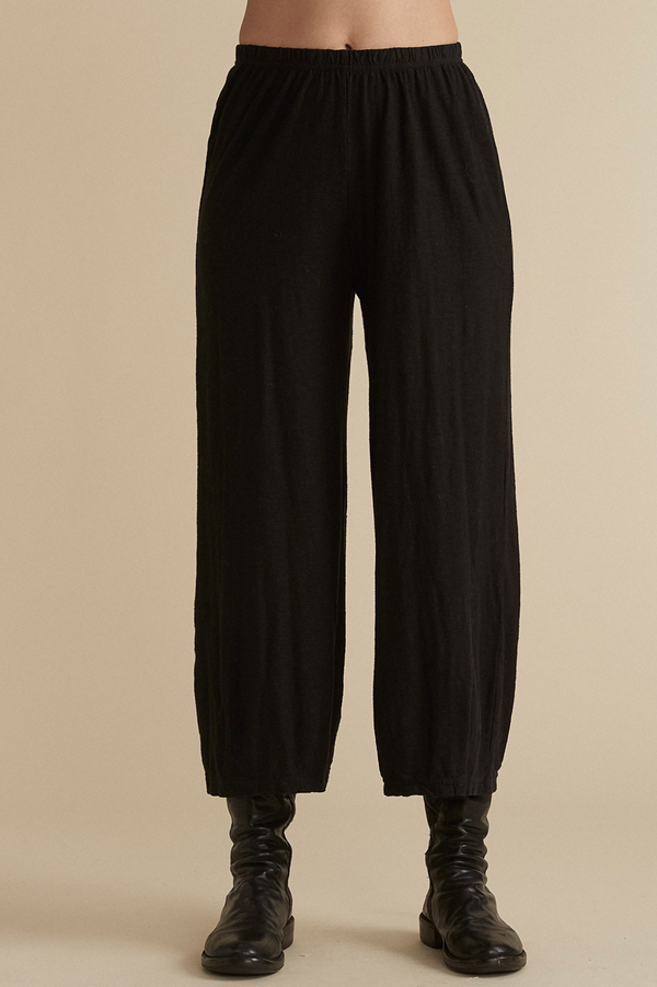 Cut Loose Linen Cotton Jersey Cropped Pant w/Darts Fall 2024- Special Order