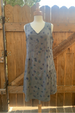 Cut Loose Ink Spot Linen Split Linen Dress