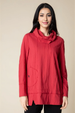 Habitat Clothing Steady Stream Cowl Pocket Tunic-Brick