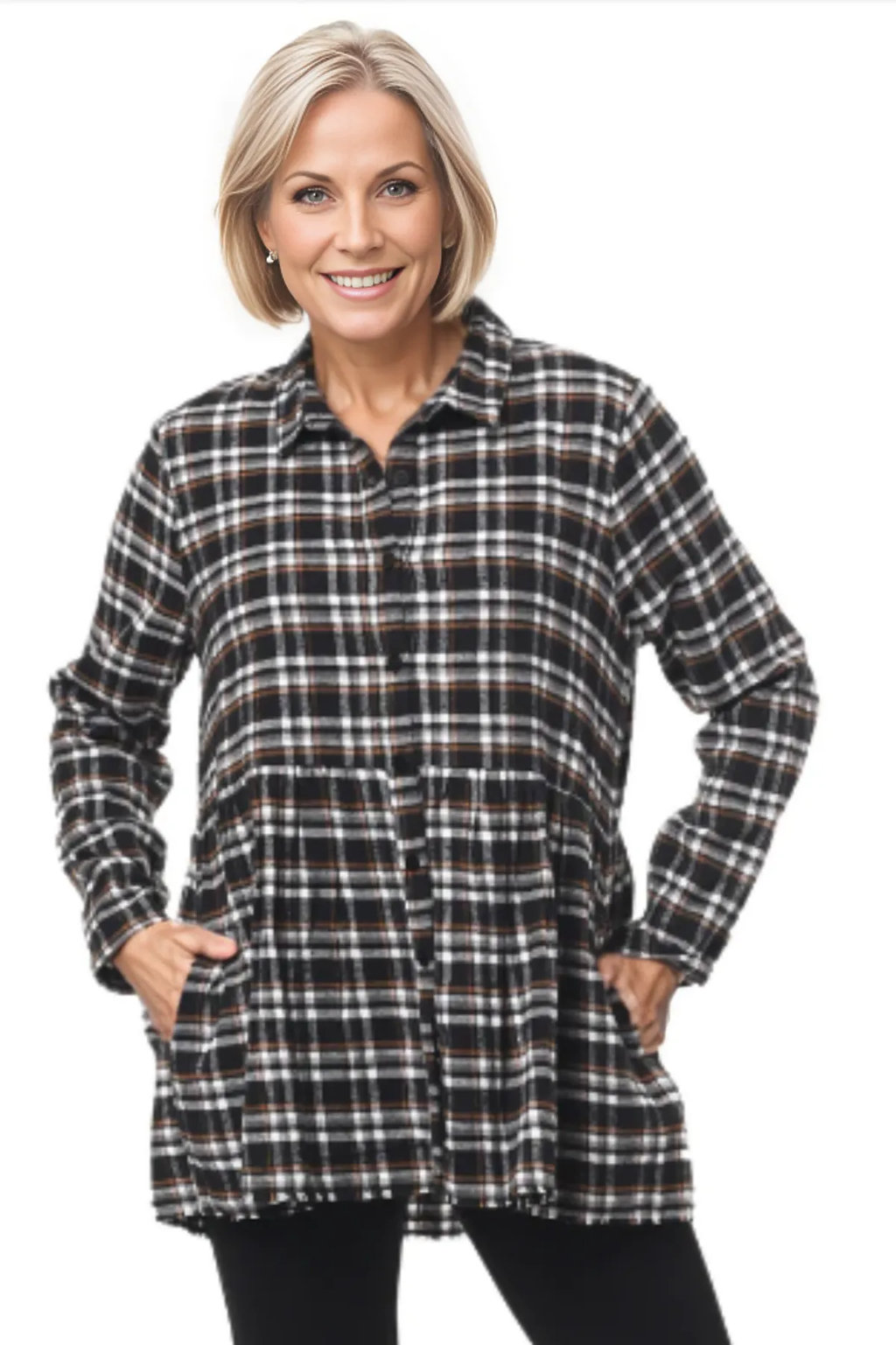 Tulip Clothing Emery Tunic In Lancaster Flannel