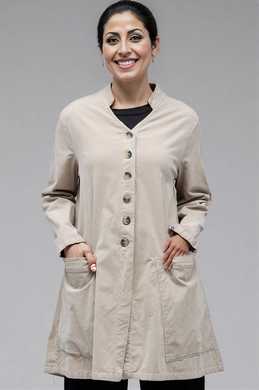 Cut Loose Mini Corduroy Barrel Swing Coat Fall 2025-Special order
