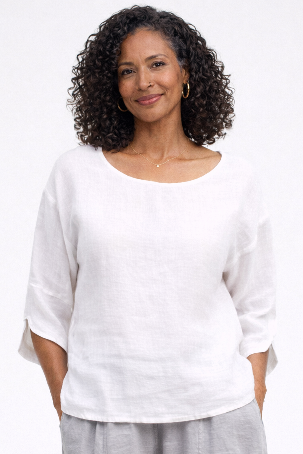 Cut Loose Hanky Linen Tulip Sleeve Top Summer 2026- Special Order - thread to cloth