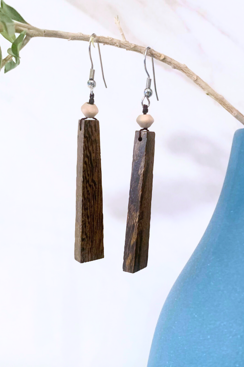 Dawn Natural Wood Earrings