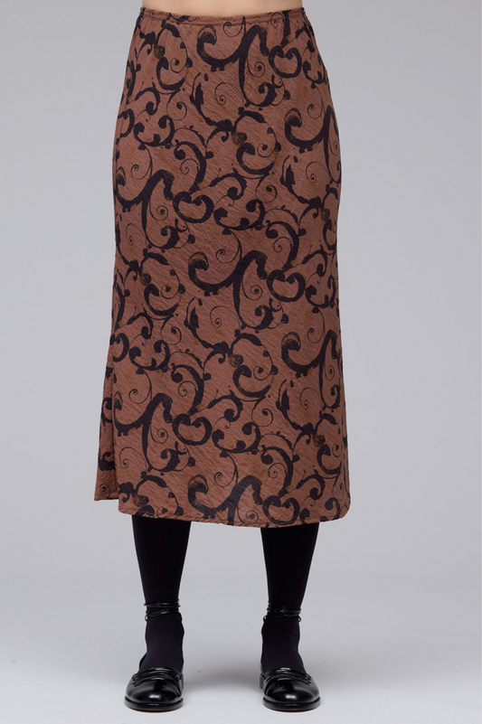 Cut Loose Swirl Bias Midi Skirt Fall 2025-Special Order