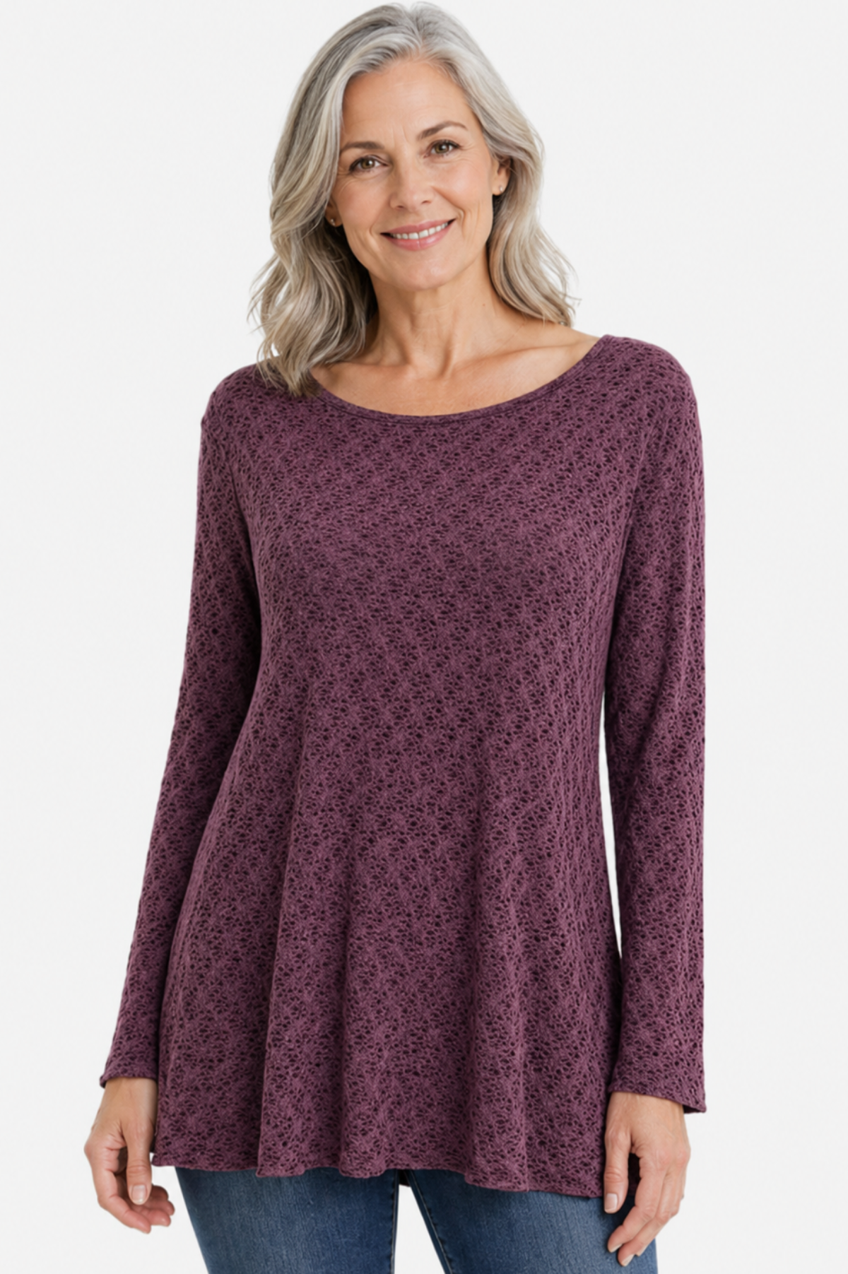 Cut Loose Black/Natural Crochet Boho Tunic Fall 2026- Special Order