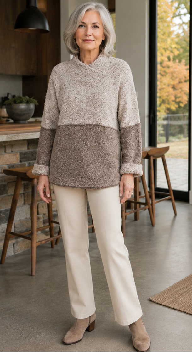Vine Street Melange Pullover-Cocoa