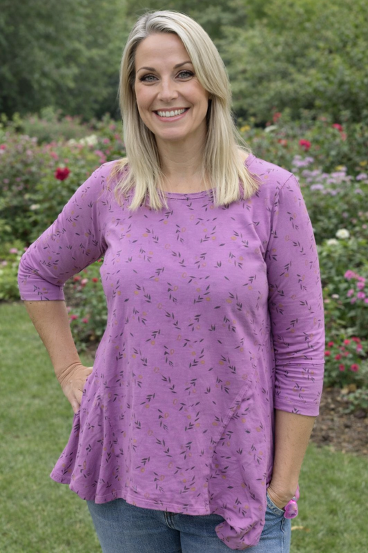 Color Me Cotton Floral Tunic by CMC Click