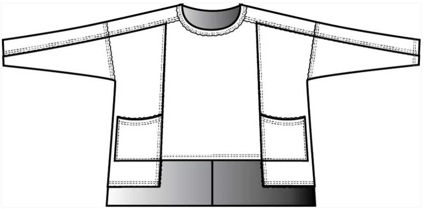 Cotton Lani One Size Hi-Low Jersey Pullover thumbnail