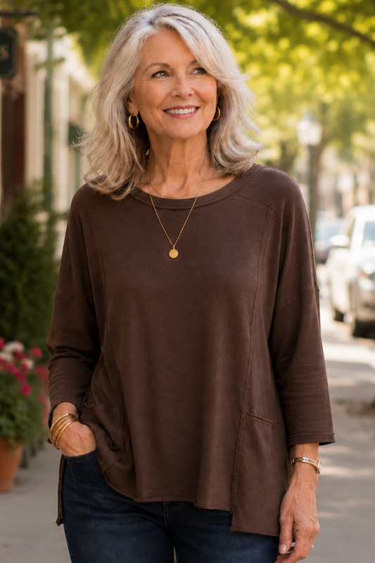 Cotton Lani one size tee pullover