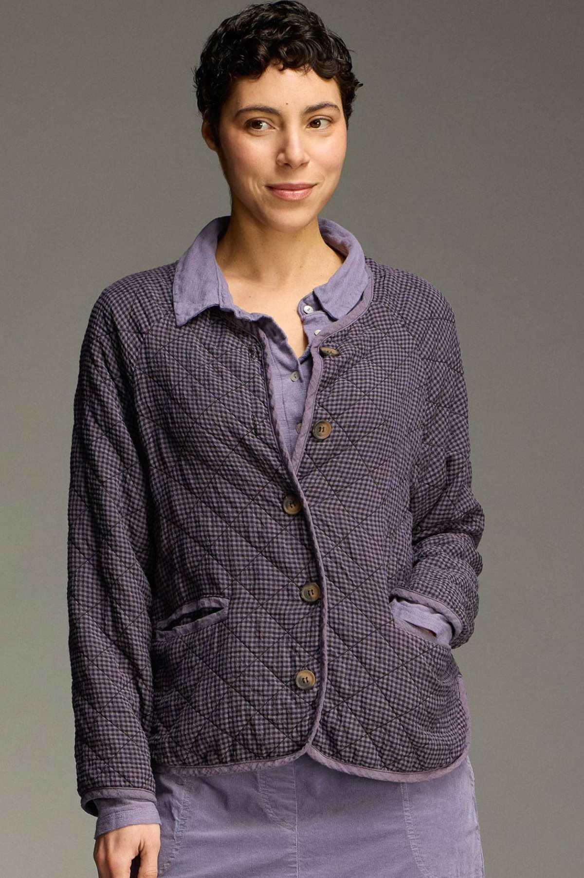 Cut Loose Black Crinkle Quilt Easy Jacket Fall 2026- Special Order
