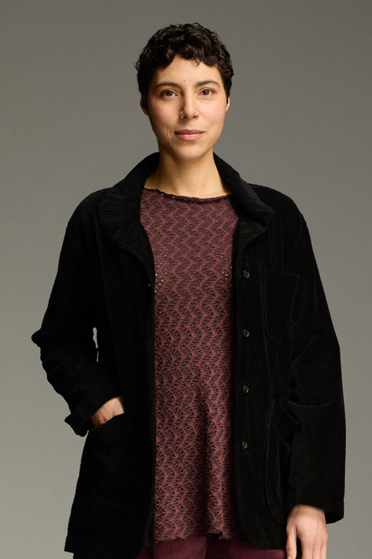 Cut Loose Black/Natural Crochet Boho Tunic Fall 2026- Special Order - thread to cloth