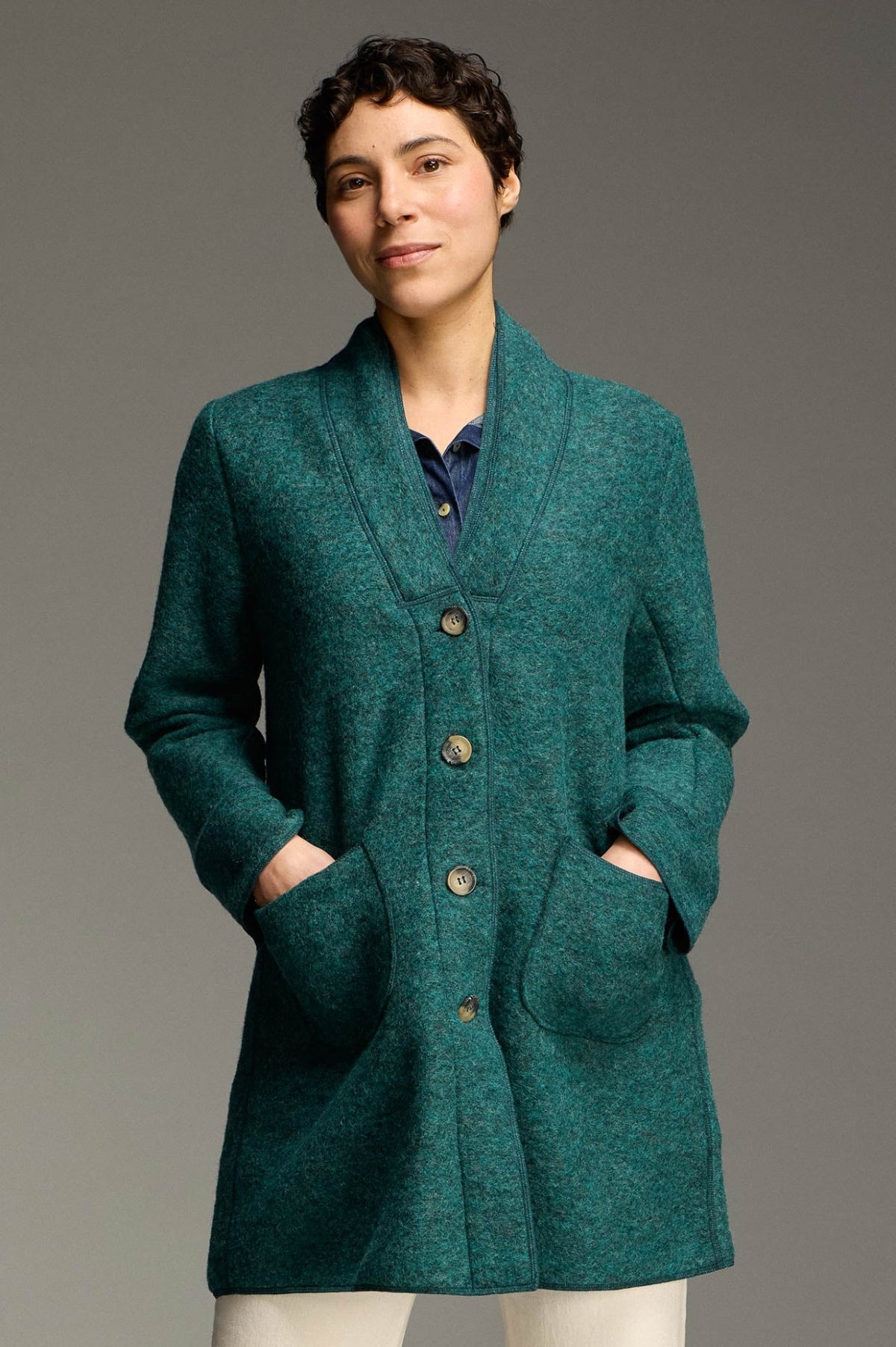 Cut Loose  Boiled Wool Mid-Length Coat Fall 2026- Special Order