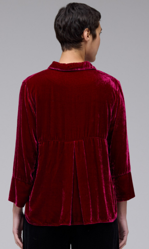 Cut Loose Clothing Velvet Crop Easy Shirt Fall 2025
