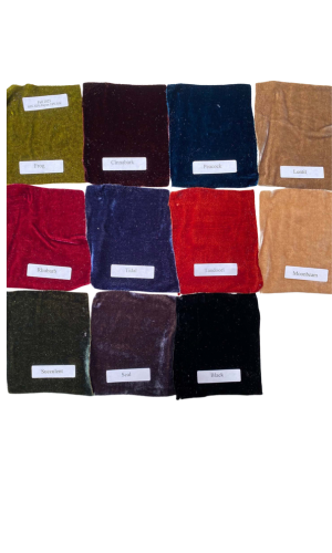 Cut Loose Clothing Velvet Short Sleeve Cowl Top