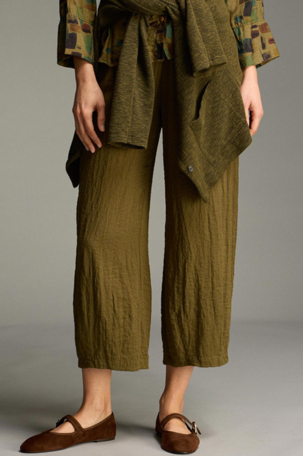 Cut Loose Fall Rayon ParachuteCropped Pant w/Darts Fall 2026- Special Order