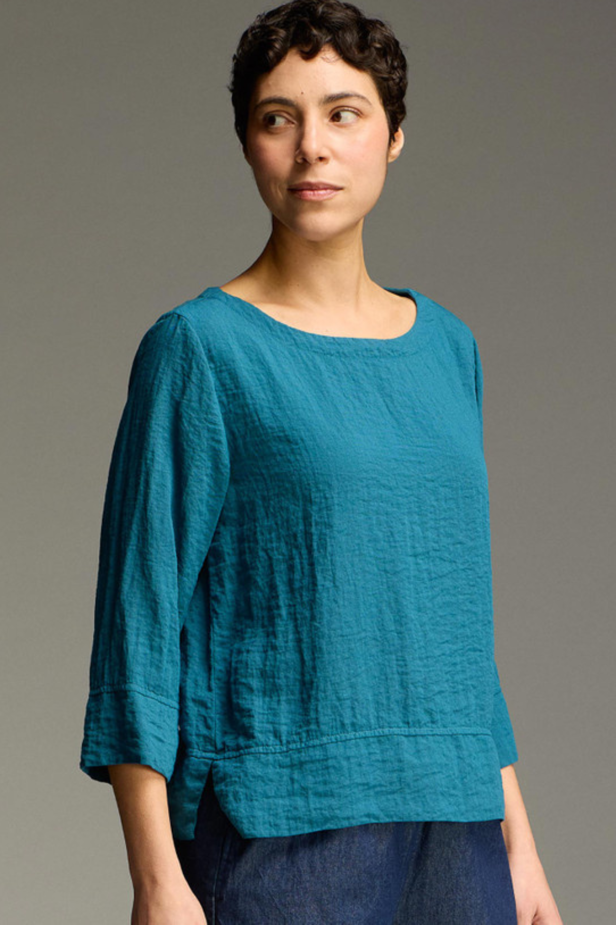 Cut Loose Fall Rayon Parachute Boatneck Vent Top Fall 2026- Special Order