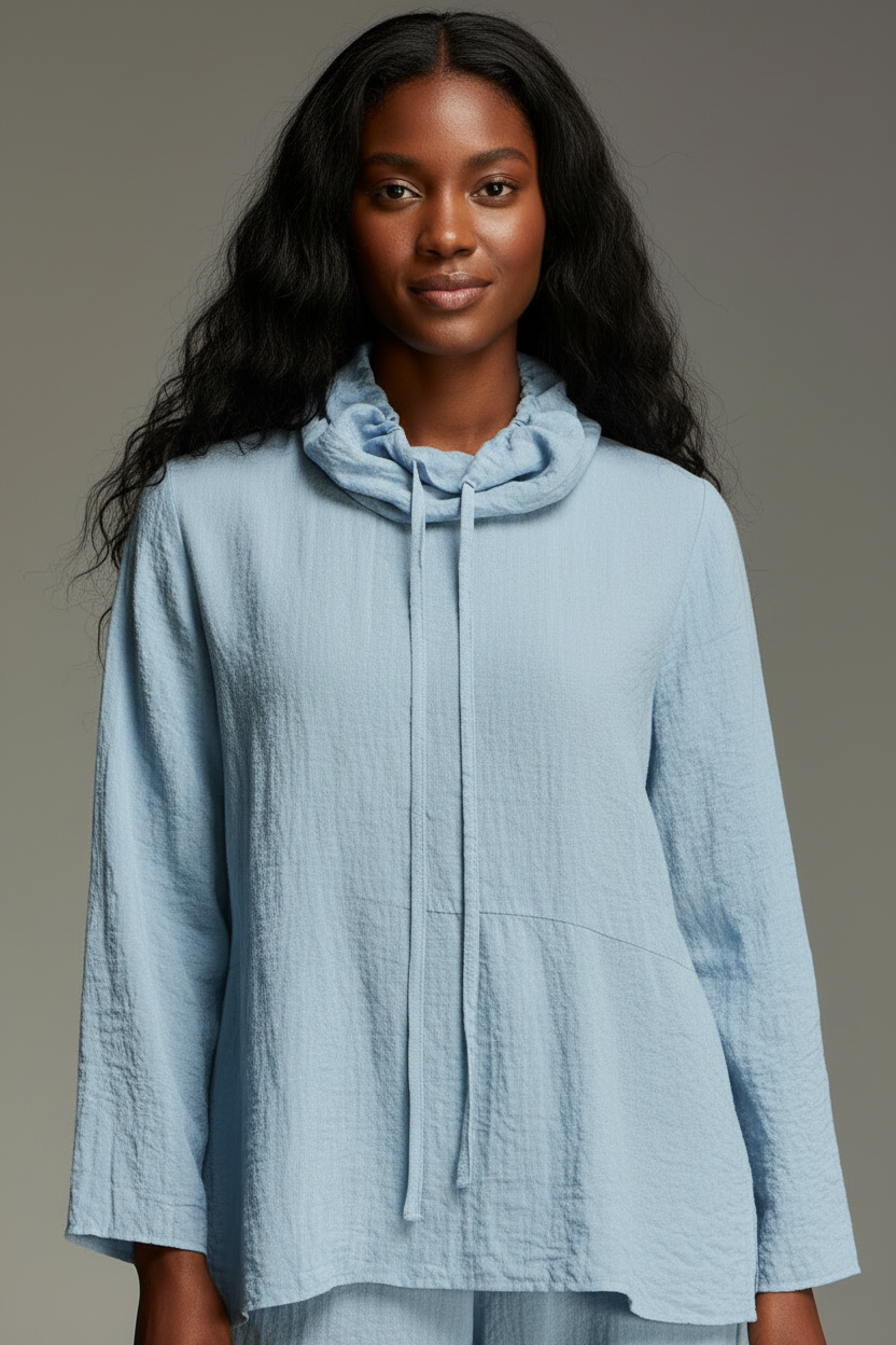 Cut Loose Fall Rayon Parachute Boxy Cowl Top Fall 2026- Special Order