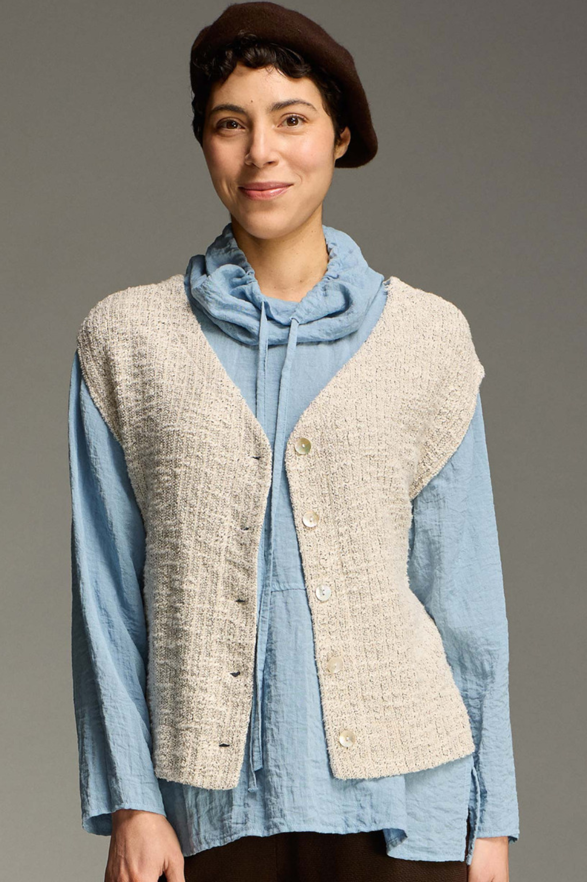 Cut Loose Fall Rayon Parachute Boxy Cowl Top Fall 2026- Special Order
