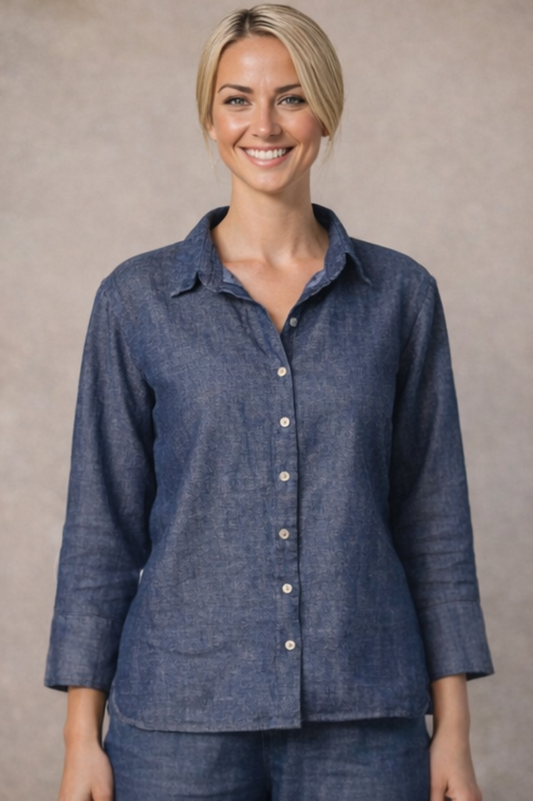 Cut Loose Flax Denim Easy Shirt Spring 2026- Special Order