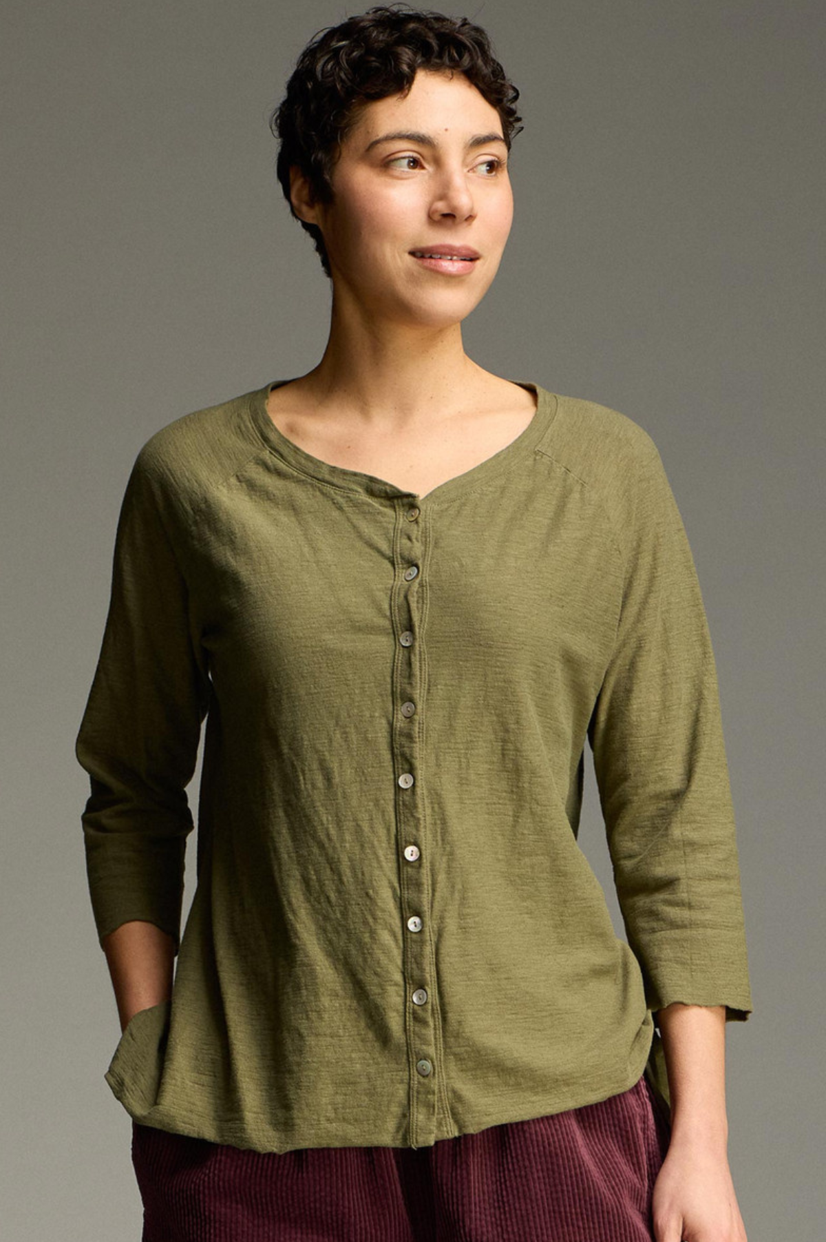Cut Loose Linen Cotton Jersey Cardi Fall 2026- Special Order - thread to cloth