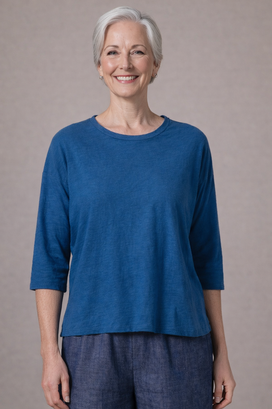 Cut Loose Linen Cotton Jersey Drop Shoulder Tee Spring 2026- Special Order
