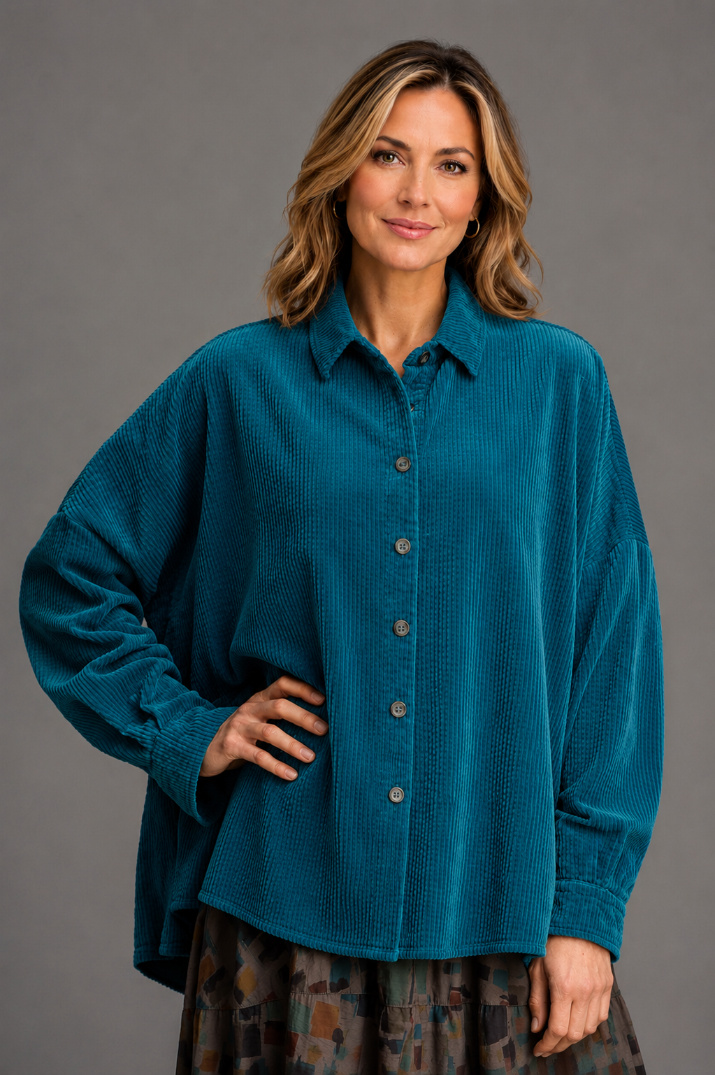 Cut Loose Lux Cord Oversized Shirt Fall 2026- Special Order