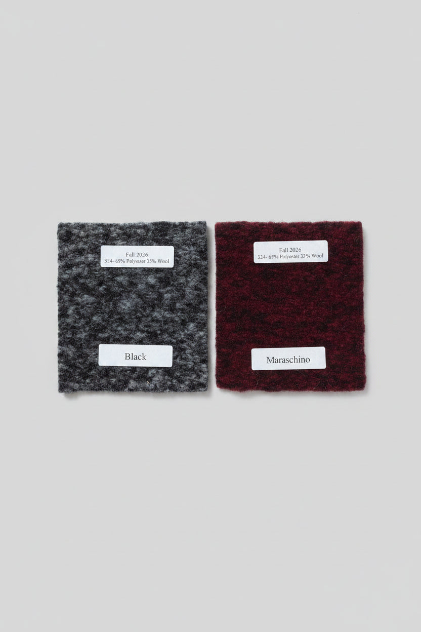 Cut Loose Marled Boiled Wool Hooded Vest swatches
