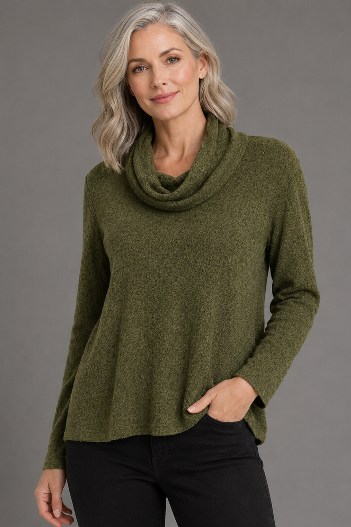 Cut Loose Marled Sweater Knit Cowl Neck Pullover Fall 2026