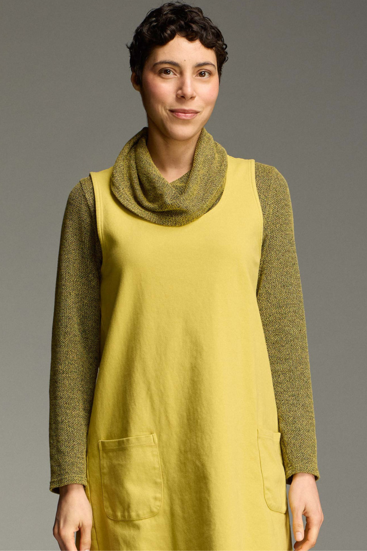 Cut Loose Marled Sweater Knit Cowl Neck Pullover Fall 2026- Special Order