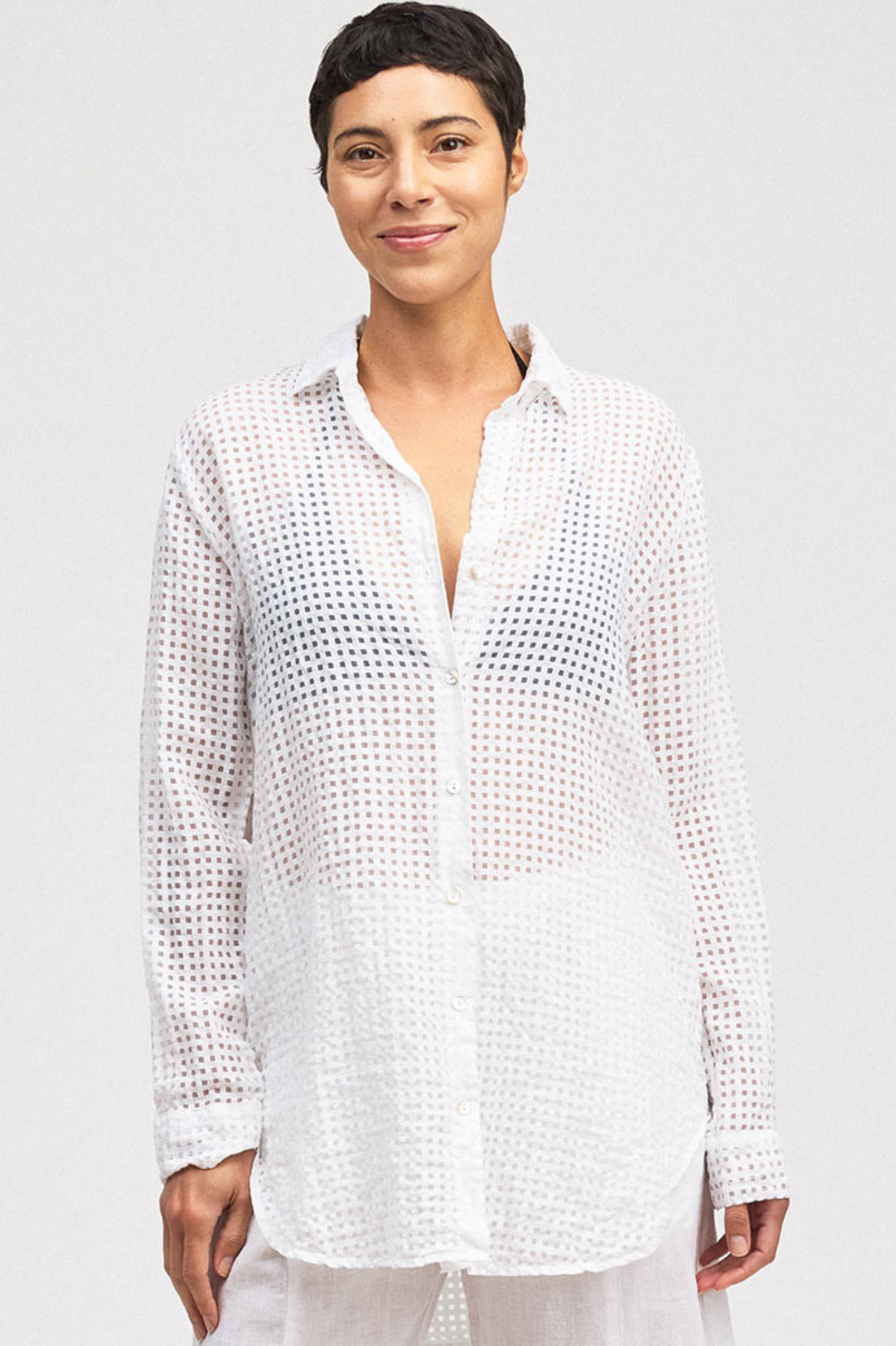 Cut Loose Pinhole Aline Shirt Summer 