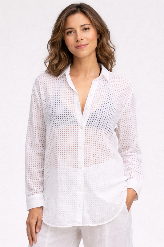 Cut Loose Pinhole Aline Shirt Summer 2026- Special Order