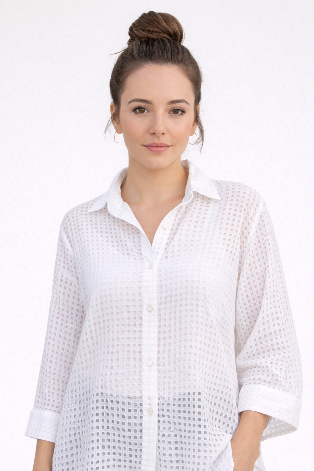 Cut Loose Pinhole Aline Shirt 