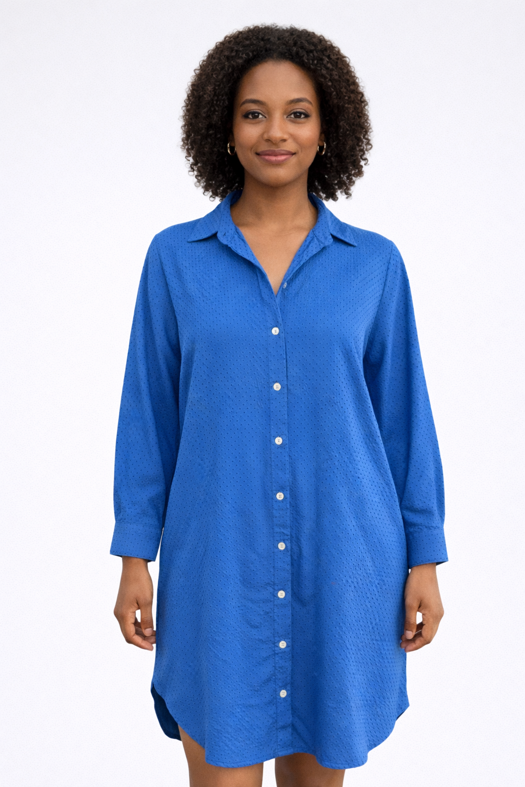 Cut Loose Pinhole Shirt Dress Summer 2026- Special Order