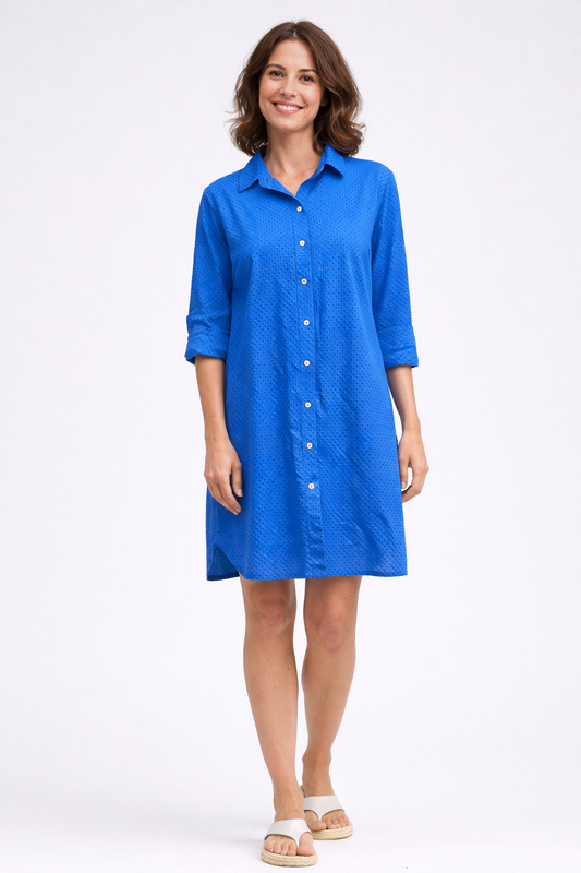 Cut Loose Pinhole Shirt Dress Summer 2026- Special Order