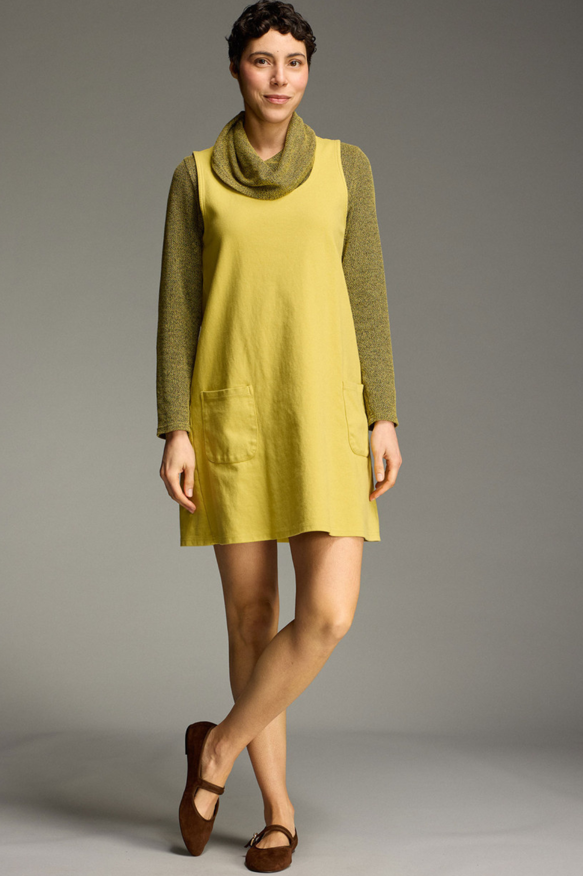 Cut Loose Ponti Pocket Pinafore Fall 2026- Special Order