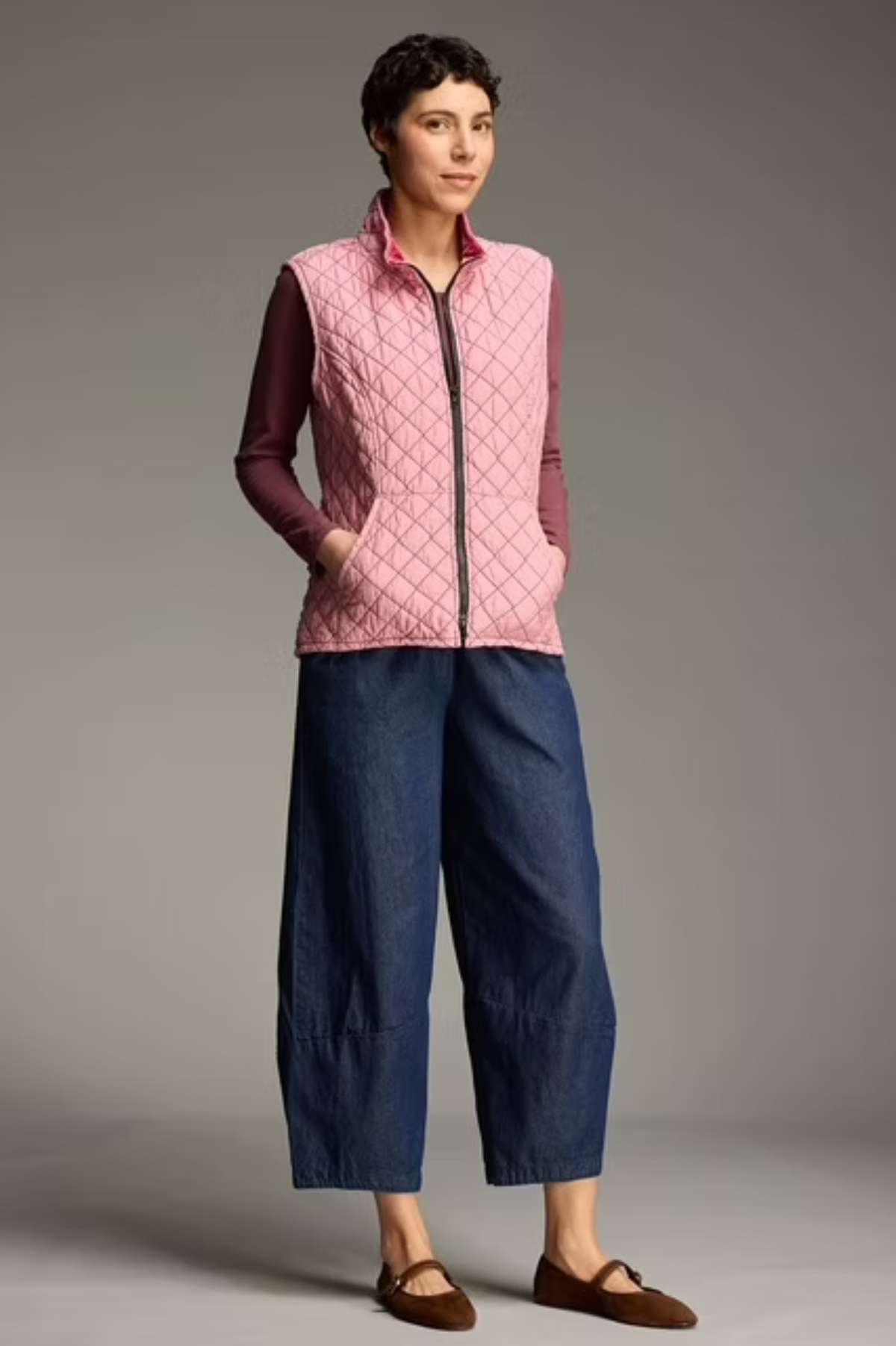 Cut Loose Quilted Parachute Front Vest Fall 