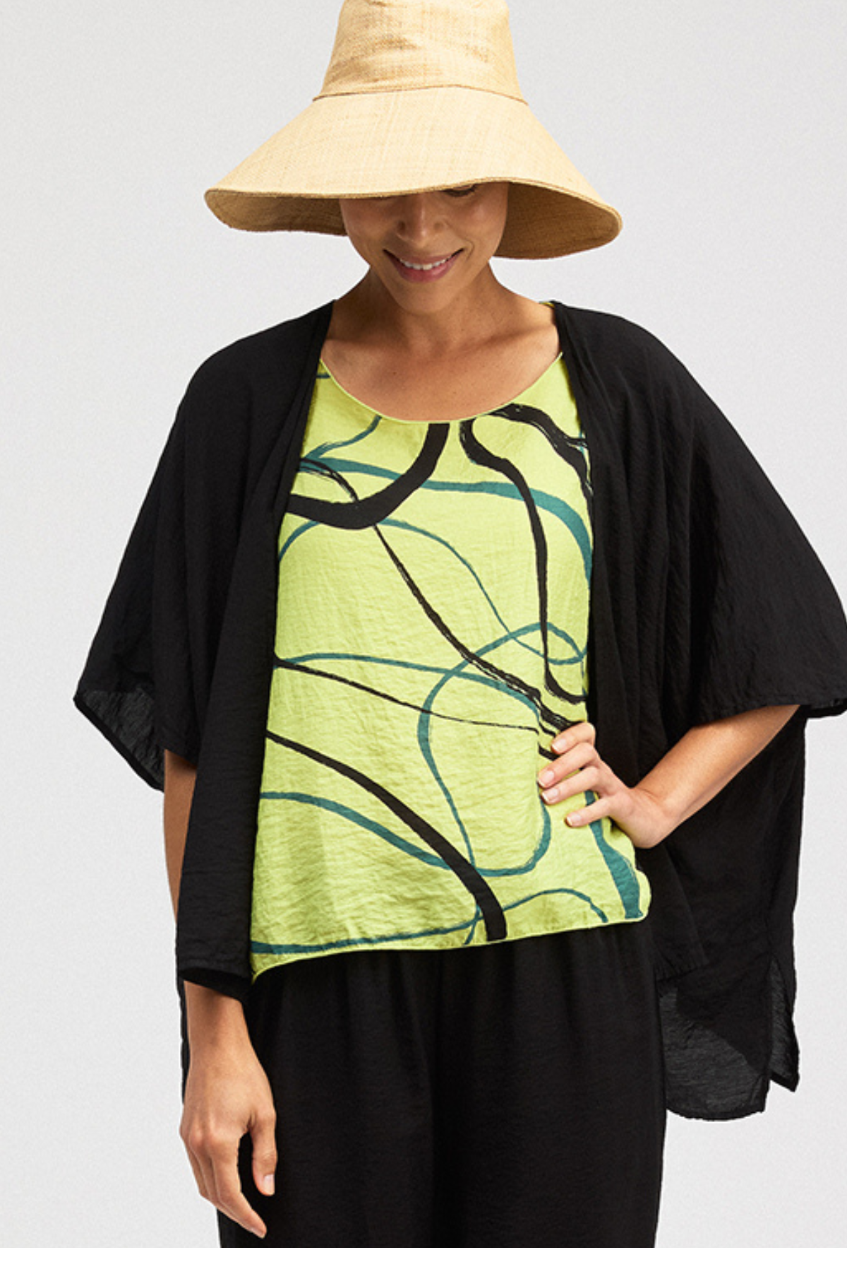 Cut Loose Rayon Parachute Shawl Cardigan Summer 2026- Special Order