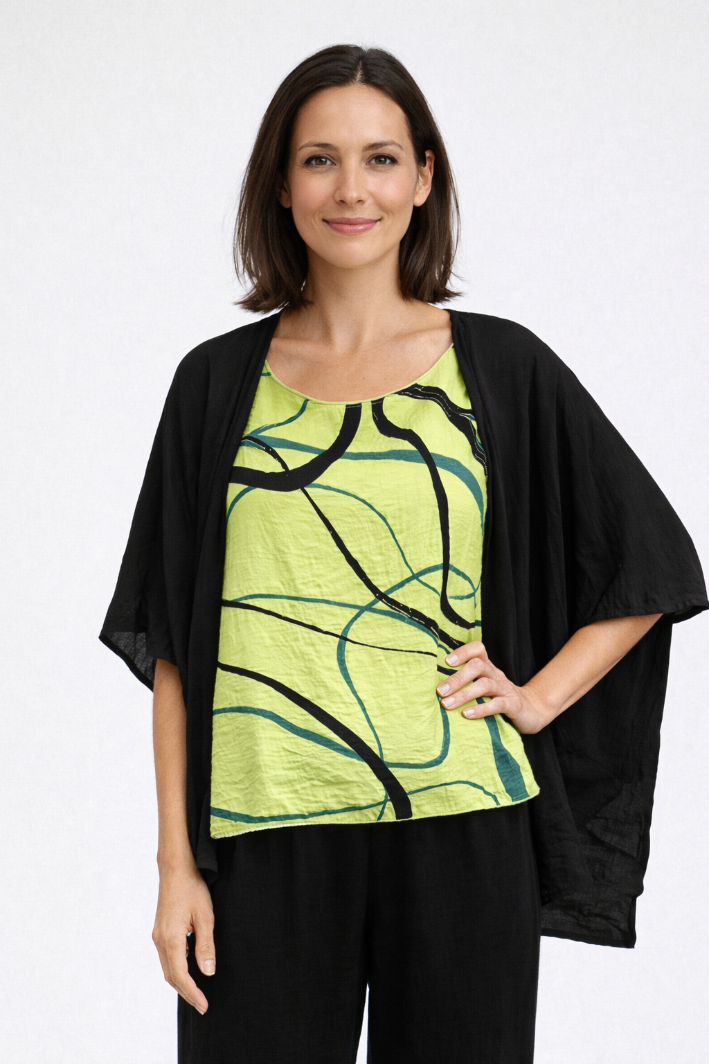 Cut Loose Rayon Parachute Shawl Cardigan Summer 2026- Special Order
