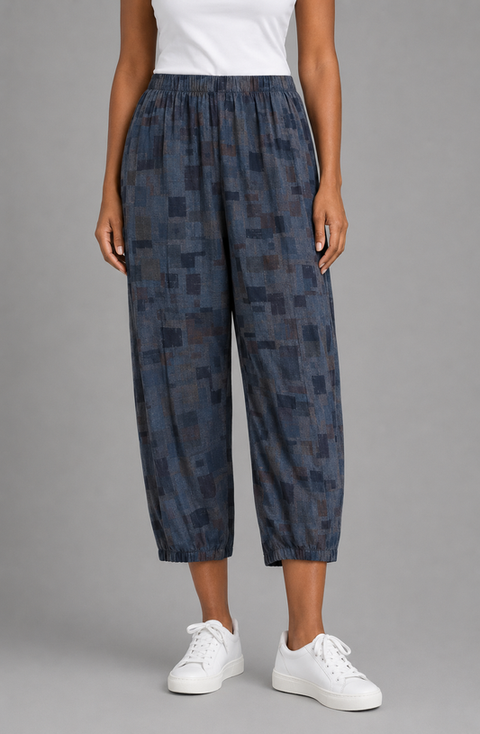 Cut Loose Sea Glass Rayon Cropped Pant w/Darts Fall 2026- Special Order&nbsp;
