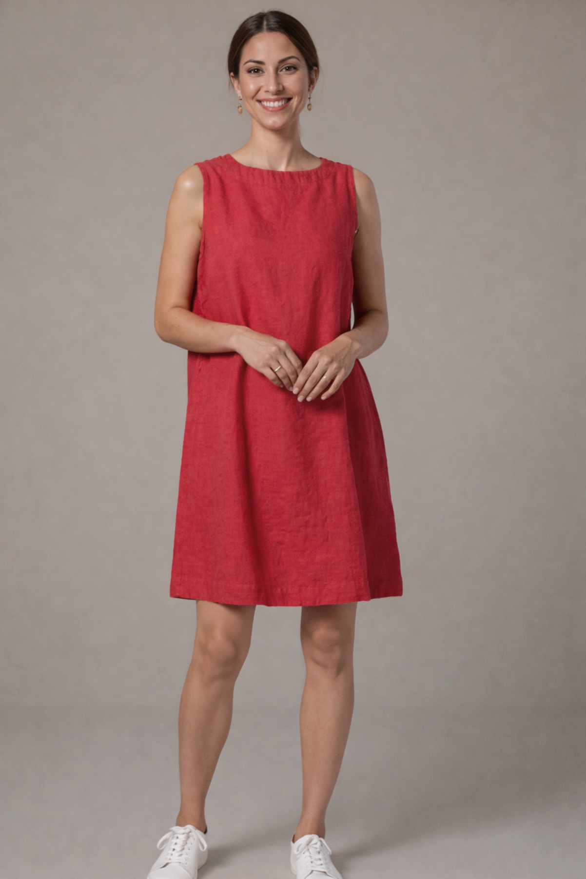 Cut Loose Solid Linen Modern Shift Dress Spring 2026- Special Order